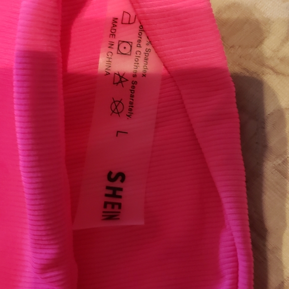 Shein Hot Pink Swimsuit - Picture 5 of 5